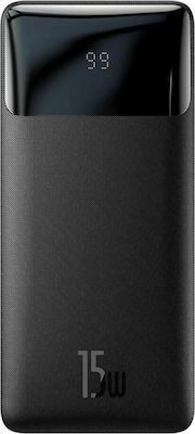 Baseus Bipow Digital Display Power Bank 10000mAh 15W cu 2 Porturi USB-A și Port USB-C Negru