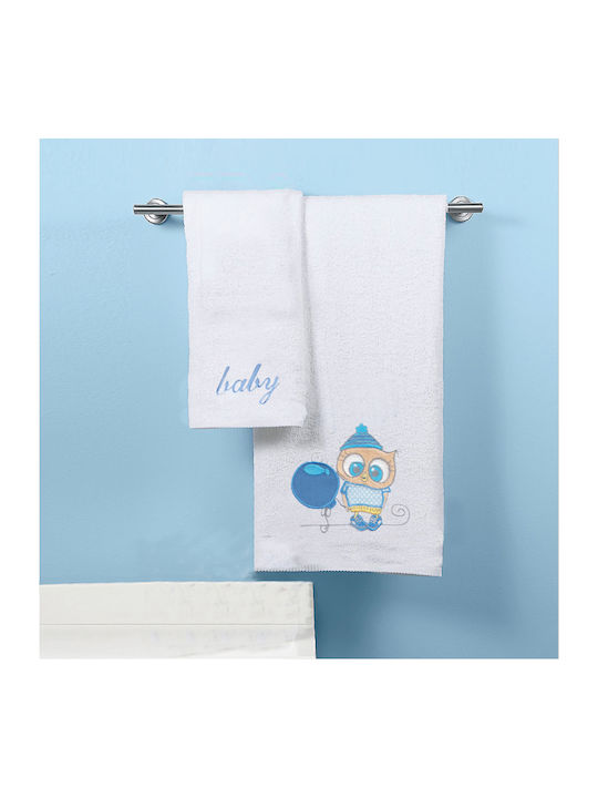 Go Smart Home Set of baby towels 2pcs Owl Blue ...