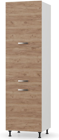 Charlotte Dulapuri Înaltă De Bucătărie Stejar Auriu 60x56x213.4 cm