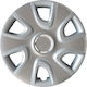 Farad Auto Radkappen Set mit Marke Renault 4Stück 15" Silber