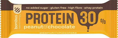 Bombus Protein Bar with 30% Protein & Flavor Peanut Chocolate 50gr