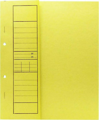 Clipboard with Spring for Paper A4 Yellow 1pcs