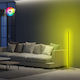HomeMarkt LED Stehlampe H120xB30cm. mit RGB Licht Schwarz