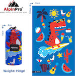 AlpinPro Dryfast Shapes Beach Towel Blue 120x70cm.