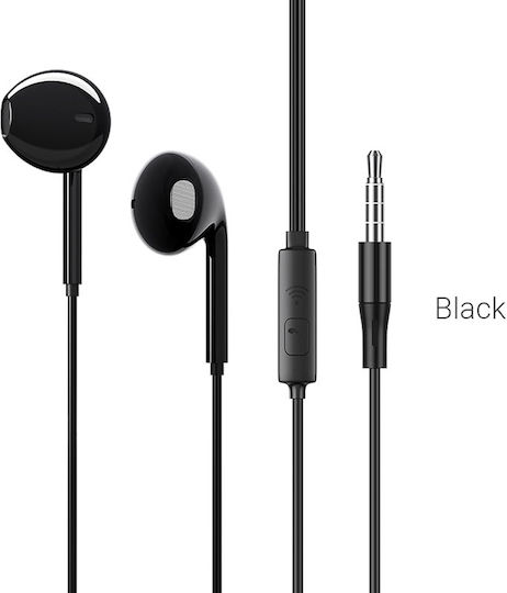 Borofone BM54 Maya Earbuds Freihändig Kopfhörer mit Stecker 3.5mm Schwarz