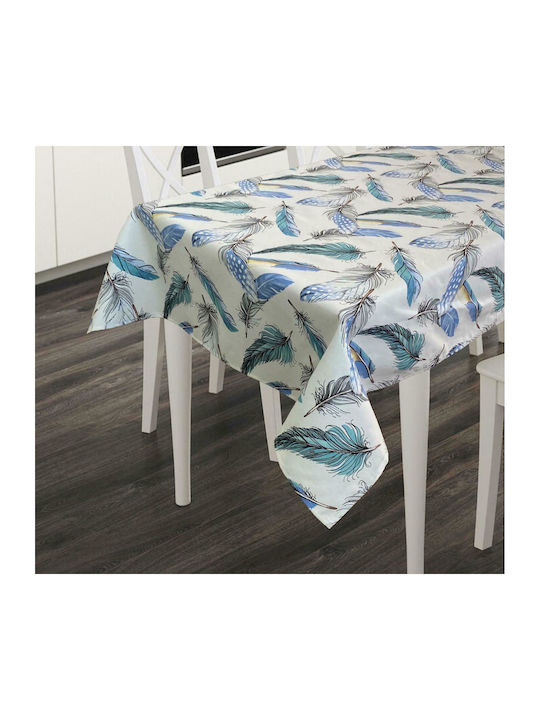 Linea Home Τραπεζομάντηλο Feather Πετρόλ 140x180εκ.