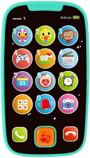 Spieltelefon Kinder-Interaktives Telefon mit Musik, Licht und Geräuschen für 12++ Monate