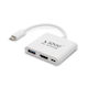 Savio USB-C Докинг станция с HDMI 4K PD Бял (AK-48)