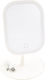Andowl Makeup Mirror Tabletop with Light 14.4x15.3cm White