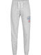 Lonsdale Devrock Men's Sweatpants with Rubber Gray