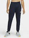 Sweatpants Dri-Fit Glossy with Elastic Navy Blue