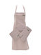 Click Apron with Oven Mitt and Potholder Pink 3pcs