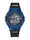 Tekday Digital Men's Watch 40mm Chronograph Battery with Black Rubber Strap