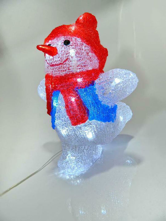 Eurolamp Illuminated Christmas Plastic Figure SNowman Height 26cm