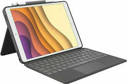 Logitech Combo Touch Klappdeckel Stoff mit Tastatur Englisch UK Gray (iPad 2019/2020/2021 10.2'') 920-009629