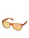 Urban Classics Men's Sunglasses with Brown Plastic Frame and Orange Mirror Lens TB3718-02577