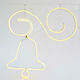 Eurolamp Christmas Rope Light in Shape Bell White Bell White 53x51x51cm