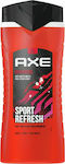 Axe Recharge Sport Refresh Gel de baie pentru Bărbați pentru Corp , Păr & Magazin online (1x400ml) 400ml