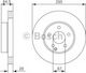 Bosch Σετ Δισκόπλακες Εμπρός 2τμχ για Mercedes-Benz C Class / E Class