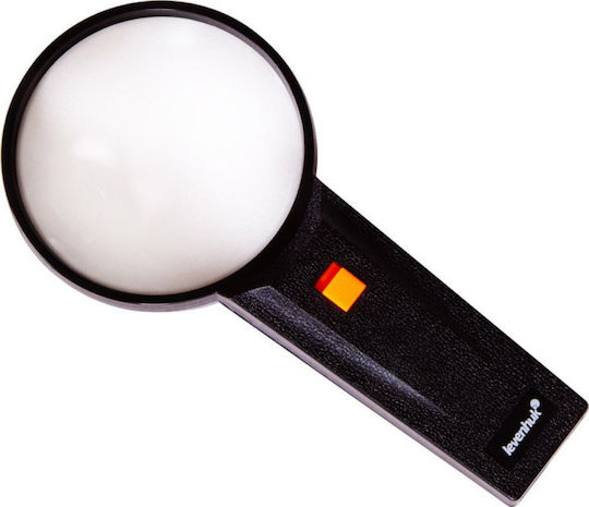 Levenhuk Μεγεθυντικός Φακός Χειρός με Φως ZH39 Zeno Handy 90-21mm Μαύρος