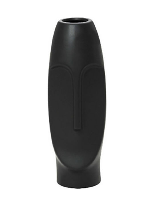 Espiel Διακοσμητικό Βάζο Κεραμικό Μαύρο 11x10x31cm