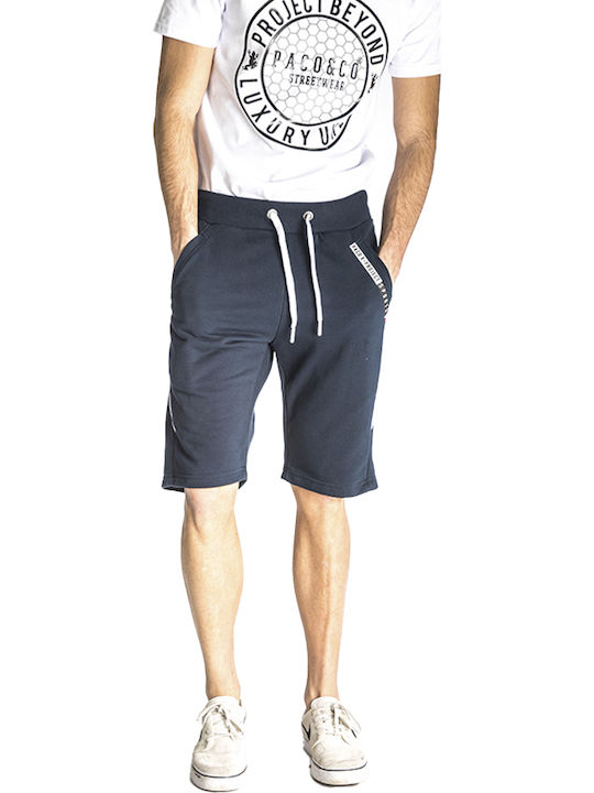 Paco & Co Men's Athletic Shorts Navy Blue