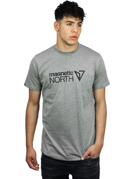 Magnetic North Men's Athletic T-shirt Short Sleeve Grey Melange