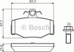 Bosch Brake Pad Rear 2pcs Bosch Brake Pad Rear 2pcs