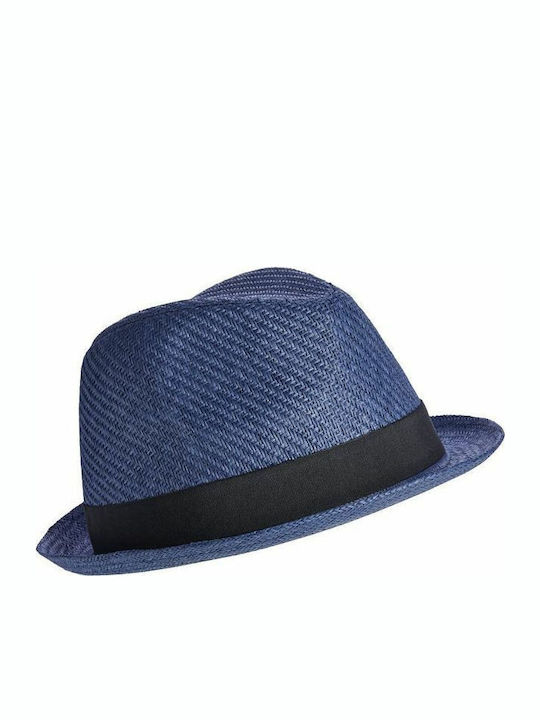 Jack & Jones Ψάθινο Ανδρικό Καπέλο Καβουράκι Μπλε