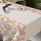 Saint Clair Τραπεζομάντηλο Αλέκιαστο 1031 Coral 145x180εκ.