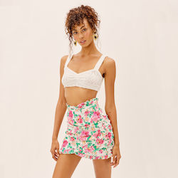 For Love & Lemons 67ICBS1720 Hochtailliert Mini Rock Blumen Mehrfarbig