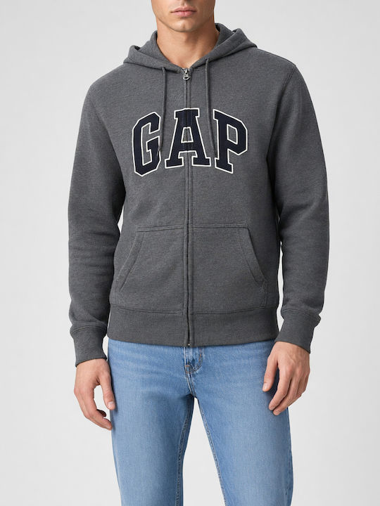 GAP Ζακέτα με Κουκούλα Γκρι