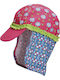 Playshoes Kids' Hat Fabric Sunscreen Flowers Fuchsia
