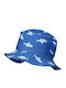 Playshoes Παιδικό Καπέλο Bucket Υφασμάτινο Αντηλιακό Sharks Μπλε