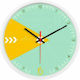 Etoile Wall Clock Plastic Green Ø30cm