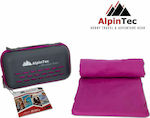 AlpinPro DryFast Towel Face Microfiber Purple 120x60cm.