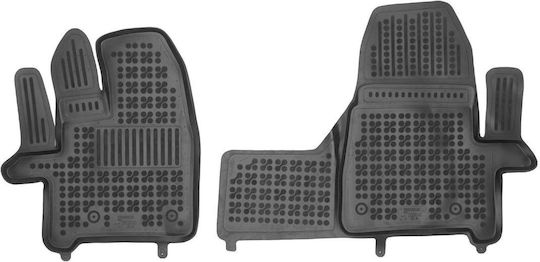 Rezaw Plast Front Mats 2pcs Tray Type for Ford Tourneo Custom / Transit Custom 2018-2023 Black
