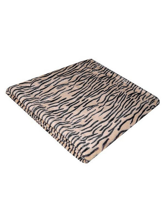 Sunshine Tiger Blanket Dog Beige 140x110cm. p191-82-01-TIGER