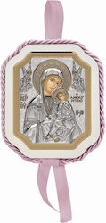 Slevori Saint Icon with the Virgin Mary Silver