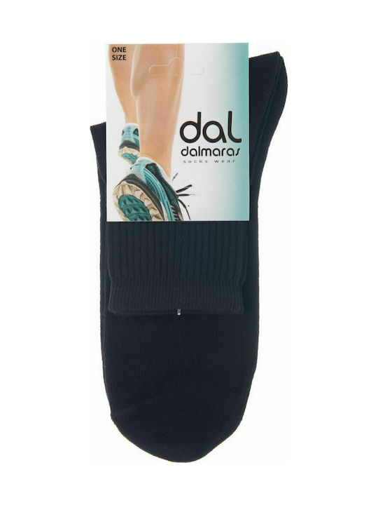 Dal 949 Men's Solid Color Socks Black