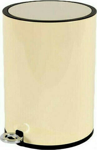 Marva 767002 Inox Bathroom Basket Soft Close 6lt Soft Beige Soft Beige
