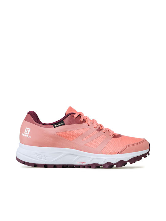 Salomon Trailster 2 GTX Γυναικεία Running Gore-Tex Persimon / Pearl Blue / Winetasting