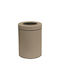 Pam & Co Metalic Coș de gunoi de birou 5lt Bej 21x21x28cm