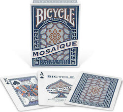 Bicycle Mosaique Plasticized Card Deck Blue