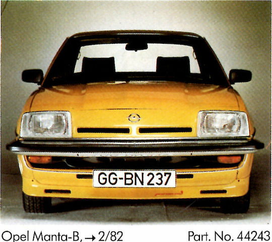 Kamei Spoiler Αυτοκινήτου Μπροστά Συμβατό με Opel Manta B 1982