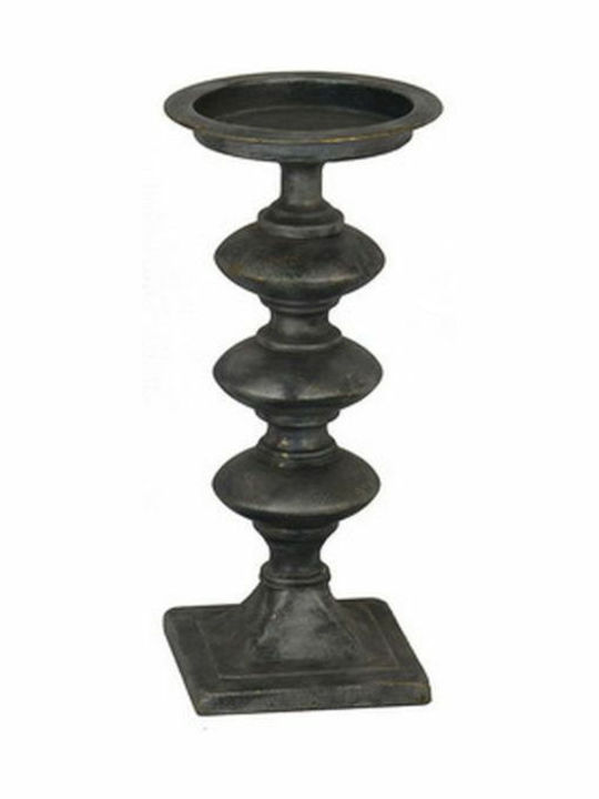 JK Home Decoration Candle Holder suitable for Tealights Metal Black 14x14x36cm 1pcs