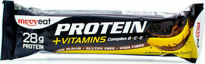 Mooveat Protein +Vitamins Riegel mit 28gr Protein & Geschmack Schokoladenbanane 80gr