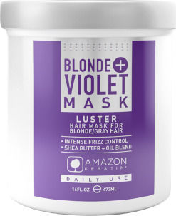 Amazon Keratin Blonde Violet Mask Hair Mask for Anti-Frizz 473ml