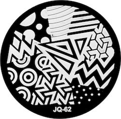 UpLac JQ-62 Briefmarken für Nägel in Schwarz Farbe
