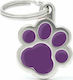 My Family Classic Big Paw Dog ID Tag Paw Purple...